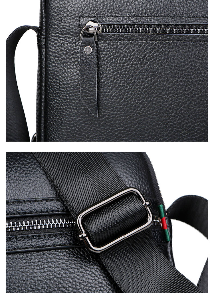 Whatna 天然 牛革ショルダーバッグ メンズ 2way斜め掛け胸バッグ 手提げバッグ セカンドバッグ 手持げバッグ 厚 手 レザー Ipad 10.5収納可 横型 カジュアル フォーマル ビジネス 通学 通勤 結婚式 肩掛けバッグ 自転車かばん プレゼント男性113-10