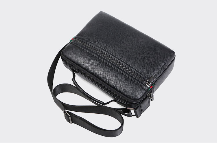 Whatna 天然 牛革ショルダーバッグ メンズ 2way斜め掛け胸バッグ 手提げバッグ セカンドバッグ 手持げバッグ 厚 手 レザー Ipad 10.5収納可 横型 カジュアル フォーマル ビジネス 通学 通勤 結婚式 肩掛けバッグ 自転車かばん プレゼント男性113-5