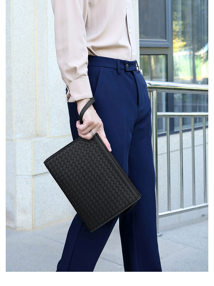 Whatna 2way 革 セカンドバッグ メンズ バッグ クラッチ バッグ 厚手 レザー B5カード6 枚収納可 小銭入れ 札入れ手持ちバッグ 結婚式 バッグ フォーマル ビジネス 冠婚葬祭 バッグ 男性用 紳士用 黒-10