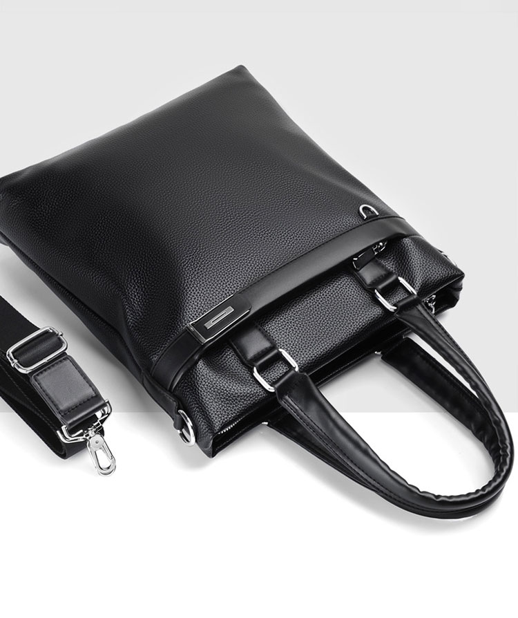 Whatna 革ショルダーバッグ メンズ 3way斜め掛け胸バッグ 手提げバッグ セカンドバッグ 手持げバッグ 厚 手 レザー A4サイズ Ipad Pro13収納可  カジュアル フォーマル ビジネス 通学 通勤 結婚式 肩掛けバッグ 自転車かばん プレゼント男性-4