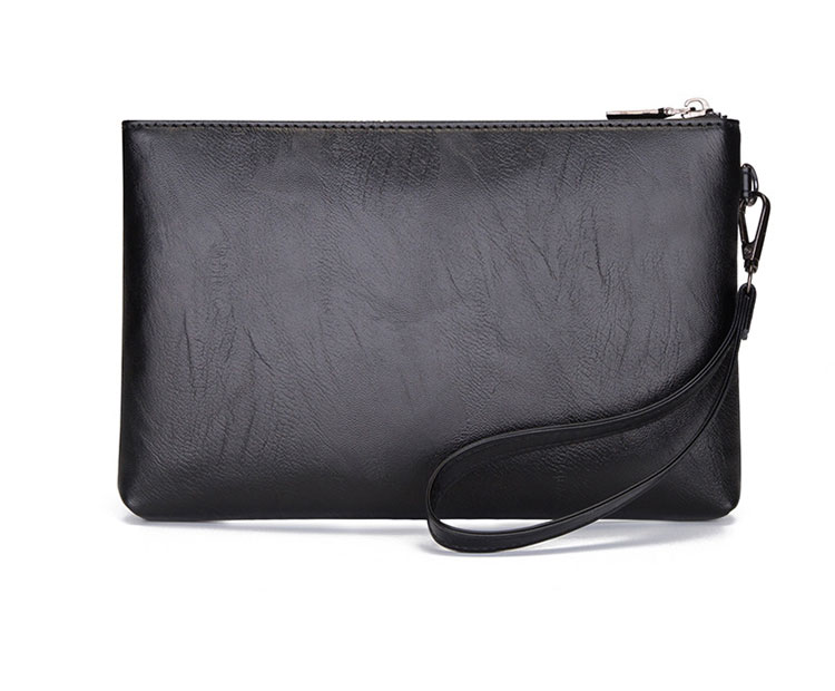 Whatna 2way 革 セカンドバッグ メンズ バッグ クラッチ バッグ 厚手 レザー 2室仕切 大容量 手持ちバッグ 結婚式 バッグ フォーマル ビジネス 冠婚葬祭 バッグ 男性用 紳士用 黒 ブラウン-3