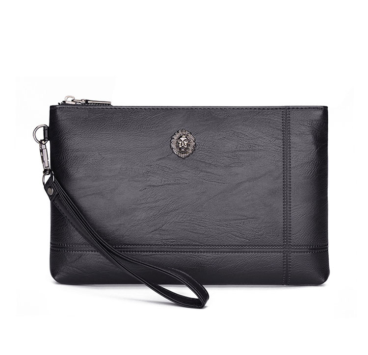 Whatna 2way 革 セカンドバッグ メンズ バッグ クラッチ バッグ 厚手 レザー 2室仕切 大容量 手持ちバッグ 結婚式 バッグ フォーマル ビジネス 冠婚葬祭 バッグ 男性用 紳士用 黒 ブラウン-1