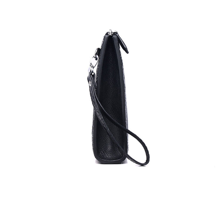 Whatna 2way 厚手 天 然 牛革 セカンドバッグ メンズ クラッチ バッグ 手持ちバッグ 本 革B5 Ipad 10.5 収納可カード8枚カード収納可ビジネス カジュアル フォーマル 冠婚葬祭 結婚式 二次会 披露宴バッグ 紳士用 男性用-3