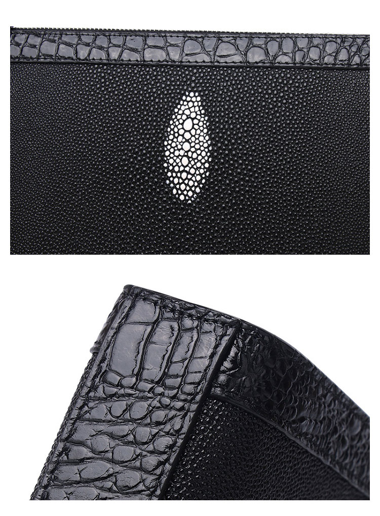 Whatna 2way 厚手 天 然 牛革 セカンドバッグ メンズ クラッチ バッグ 手持ちバッグ 本 革B5 Ipad 10.5 収納可カード8枚カード収納可ビジネス カジュアル フォーマル 冠婚葬祭 結婚式 二次会 披露宴バッグ 紳士用 男性用-8