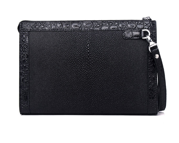 Whatna 2way 厚手 天 然 牛革 セカンドバッグ メンズ クラッチ バッグ 手持ちバッグ 本 革B5 Ipad 10.5 収納可カード8枚カード収納可ビジネス カジュアル フォーマル 冠婚葬祭 結婚式 二次会 披露宴バッグ 紳士用 男性用-4