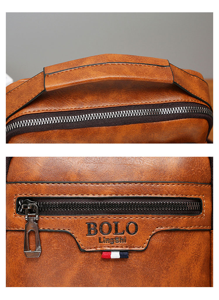 Whatna 革 ショルダーバッグ メンズ 2way 斜め掛け ボディバッグ 胸バッグ 手提げバッグ セカンドバッグ 手持げバッグ 縦型Ipad Mini収納可 カジュアル フォーマル ビジネス 通学 通勤 肩掛けバッグ 自転車かばん プレゼント男性9118#-8