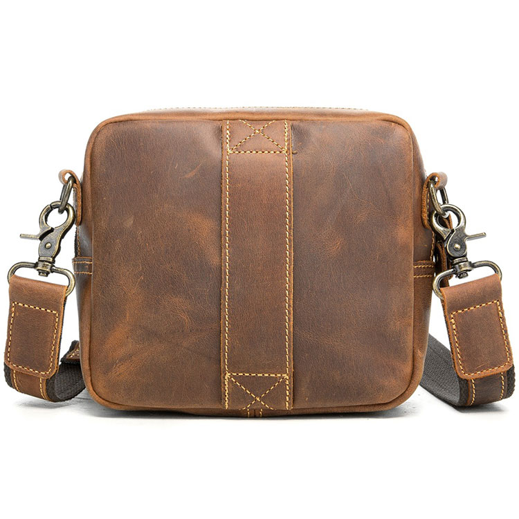 Whatna 天然 牛革 ミニショルダーバッグ メンズ ポシェット3way斜め掛け ボディバッグ ベルト ポーチ ミニ 胸バッグ ウエストバッグショルダーベルト付属  横型 斜め掛け 通学 通勤 ミニバッグ 紳士用 男性用 1765-1