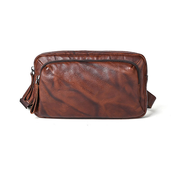 Whatna アンティーク風合い鞣し 天 然 牛革 ミニセカンド バッグ メンズ 3way ミニ クラッチ ショルダーバッグ 肩掛けバッグ 小さい ショルダーベルト付本革 結婚式 バッグ ビジネス フォーマル 冠婚葬祭 バッグ紳士用 男性用31180-2