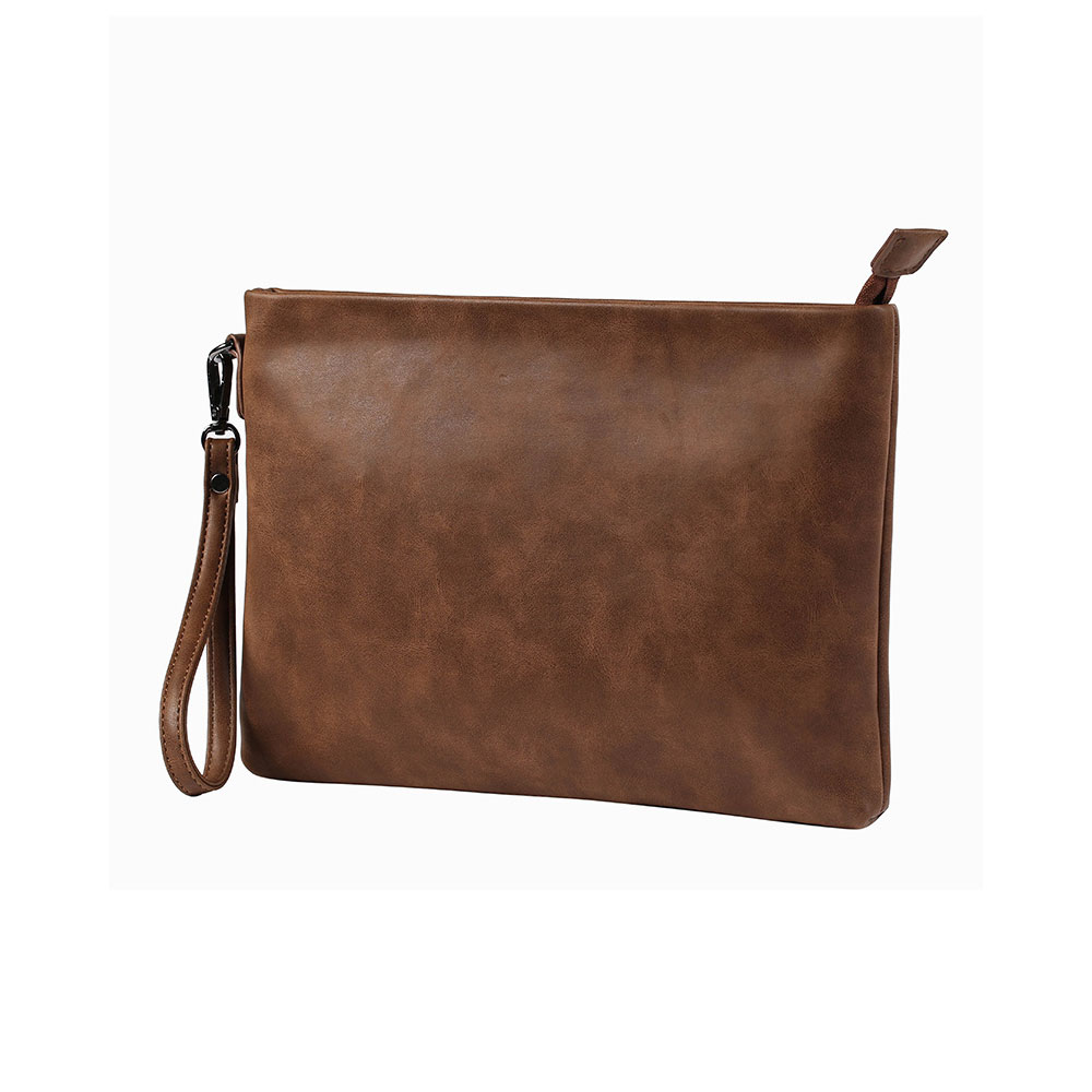 Whatna 2way 革 セカンドバッグ メンズ バッグ クラッチ バッグ 大さ A4 厚手 レザー 手持ちバッグ 結婚式 バッグ フォーマル ビジネス 冠婚葬祭 バッグ 男性用 紳士用 ブラウン 8728-1