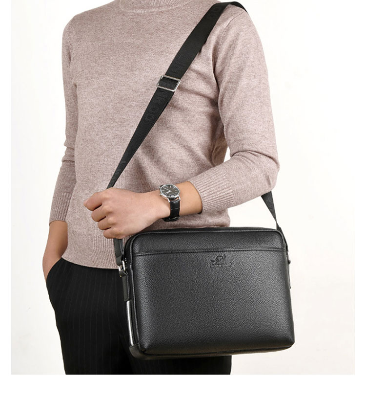 Whatna 厚手 レザー ショルダーバッグ メンズ メッセンジャーバッグ 縦型 横型 小さめビジネスバッグ A4 ipad10.5収納可 通勤 通学 斜めがけバッグ オシャレ な シンプル な 軽量 実用 自転車 かばん男性用2538-12