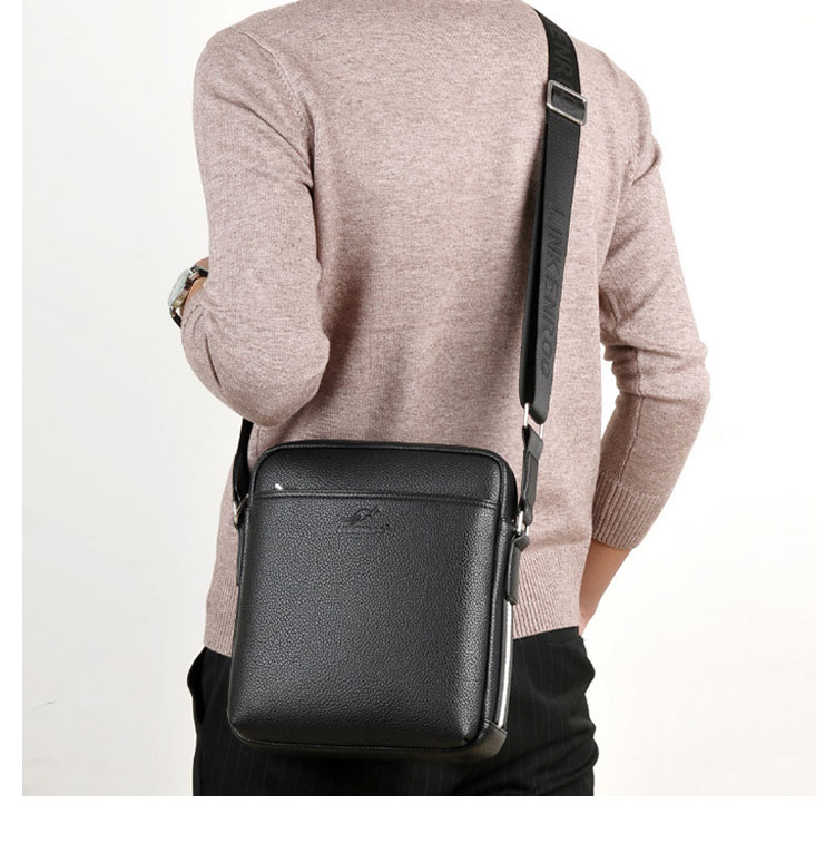 Whatna 厚手 レザー ショルダーバッグ メンズ メッセンジャーバッグ 縦型 横型 小さめビジネスバッグ A4 ipad10.5収納可 通勤 通学 斜めがけバッグ オシャレ な シンプル な 軽量 実用 自転車 かばん男性用2538-11