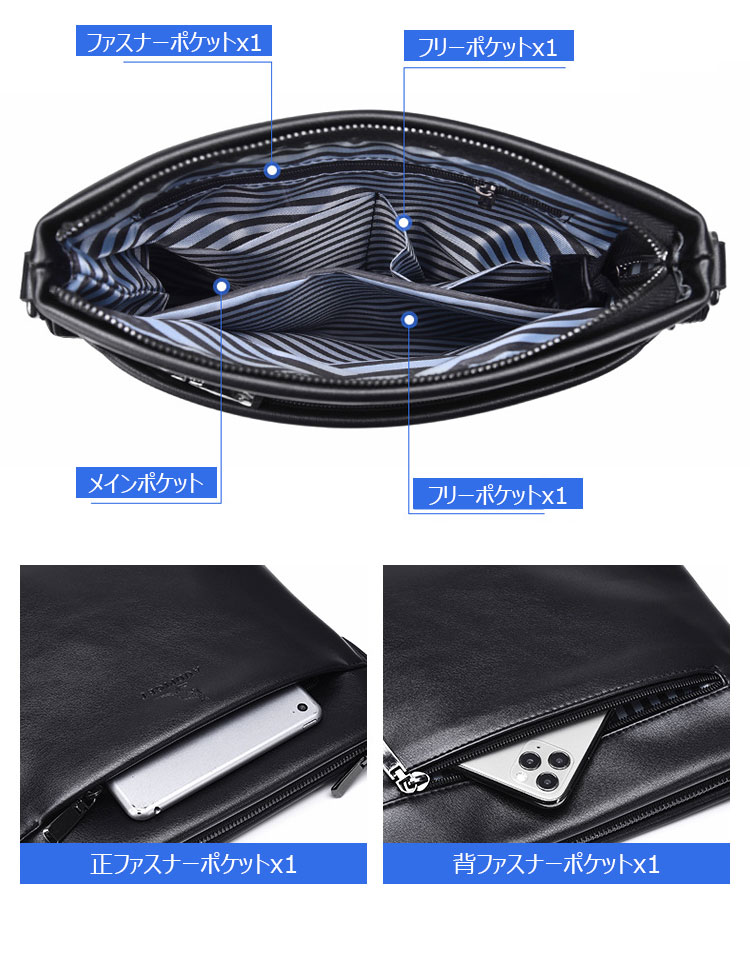 Whatna ショルダーバッグ メンズ メッセンジャーバッグ 縦型 小さめビジネスバッグ ipad9.7収納可 通勤 通学 斜めがけバッグ オシャレ な シンプル な 軽量 実用 自転車 かばん男性用1608-5