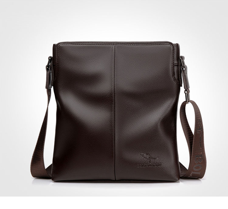 Whatna ショルダーバッグ メンズ メッセンジャーバッグ 縦型 小さめビジネスバッグ 3室仕切 ipad10.5収納可 通勤 通学 斜めがけバッグ オシャレ な シンプル な 軽量 実用 自転車 かばん男性用BL098-3