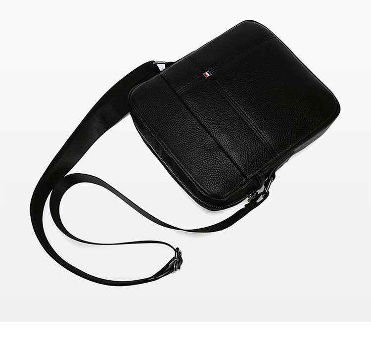 Whatna 2way 天然 牛革 ショルダーバッグ メンズ 斜め掛け胸バッグipad9.7 収納可 縦型 メンズ ビジネス かばん 小さめメッセンジャーバッグ カジュアル フォーマル 通学 通勤 結婚式 肩掛けバッグ 自転車かばん プレゼント紳士用 男性用-6