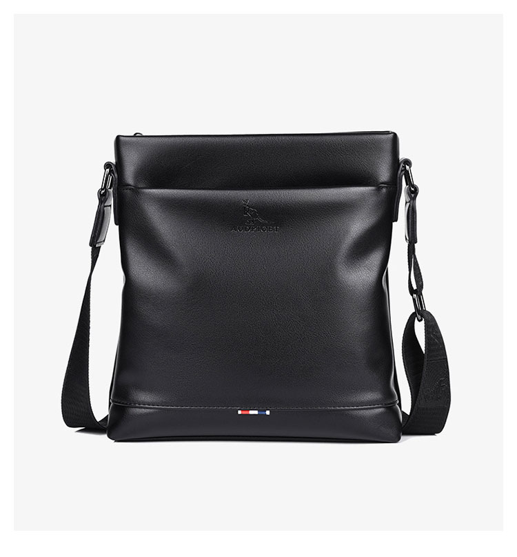 Whatna ショルダーバッグ メンズ メッセンジャーバッグ 縦型 小さめビジネスバッグ ipad9.7収納可 通勤 通学 斜めがけバッグ オシャレ な シンプル な 軽量 実用 自転車 かばん男性用1608-1