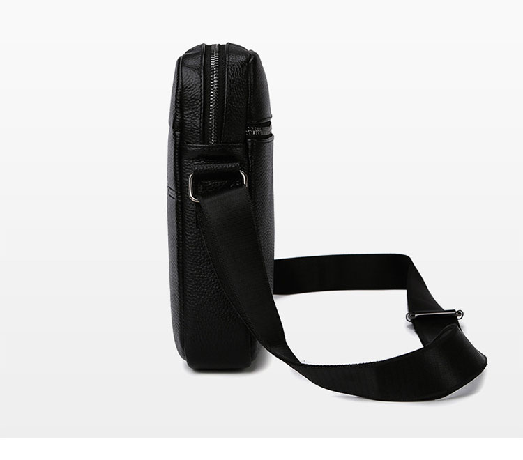 Whatna 2way 天然 牛革 ショルダーバッグ メンズ 斜め掛け胸バッグipad9.7 収納可 縦型 メンズ ビジネス かばん 小さめメッセンジャーバッグ カジュアル フォーマル 通学 通勤 結婚式 肩掛けバッグ 自転車かばん プレゼント紳士用 男性用-3