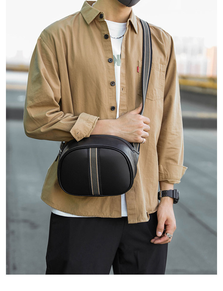 Whatna 2way 天 然 牛革 ミニ ショルダーバッグ メンズ 斜め掛け胸バッグipad mini 収納可 縦型 メンズ ビジネス かばん 小さめメッセンジャーバッグ カジュアル フォーマル 通学 通勤 結婚式 肩掛けバッグ 自転車かばん プレゼント紳士用 男性用-10