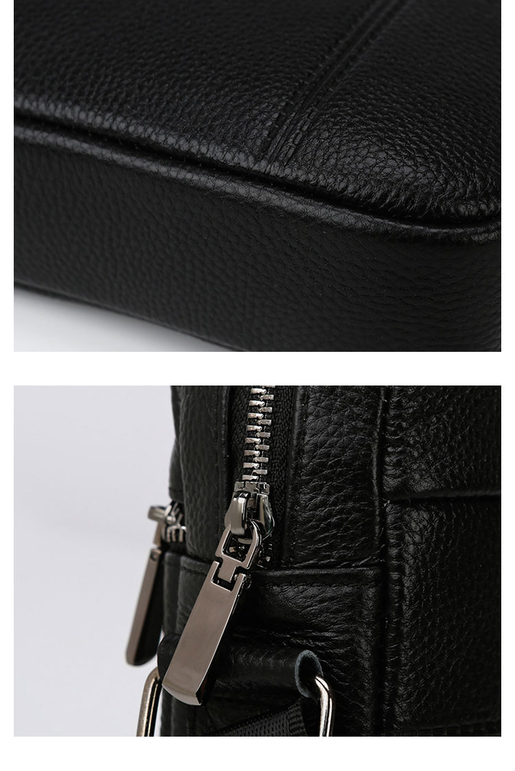 Whatna 2way 天然 牛革 ショルダーバッグ メンズ 斜め掛け胸バッグipad9.7 収納可 縦型 メンズ ビジネス かばん 小さめメッセンジャーバッグ カジュアル フォーマル 通学 通勤 結婚式 肩掛けバッグ 自転車かばん プレゼント紳士用 男性用-11