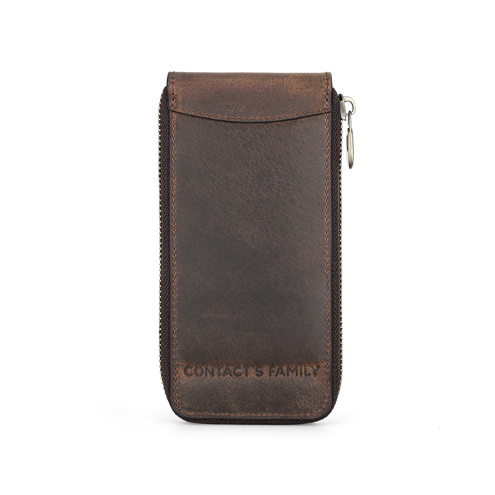 Whatna PUレザー 時計ケース 1本 腕時計 収納ボックス インタリア用 防水 耐衝撃 収納ケース時計携帯 旅行・出張・持運び ブラウン 黒-1