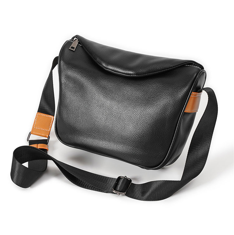 Whatna 革ショルダーバッグ メンズ 斜め掛け ボディーバッグ 肩掛け ワンショルダー バッグ 胸バッグ 厚 手 レザー Ipad 9.7収納可 横型 カジュアル フォーマル ビジネス 通学 通勤 結婚式 肩掛けバッグ 自転車かばん プレゼント男性-2