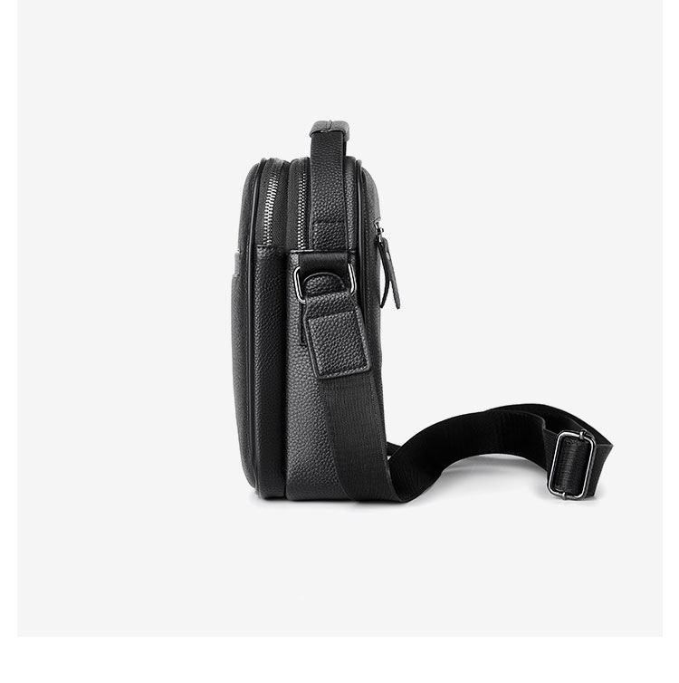 Whatna 厚 手 レザー ショルダーバッグ メンズ 3way斜め掛け胸バッグ 手提げバッグ セカンドバッグ 手持げバッグ革Ipad 9.7収納可 2室仕切 カジュアル フォーマル ビジネス 通学 通勤 結婚式 肩掛けバッグ 自転車かばん プレゼント男性 1801-2