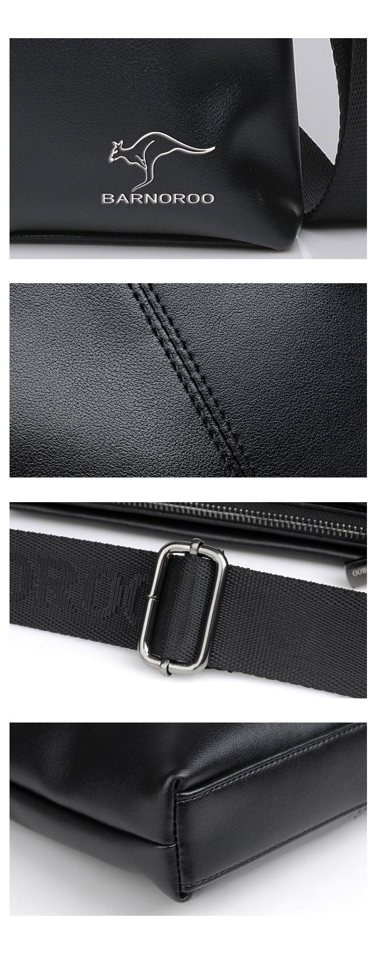 Whatna 厚手 レザー ショルダーバッグ メンズ メッセンジャーバッグ 縦型小さめビジネスバッグ ipad9.7収納可 通勤 通学 斜めがけバッグ オシャレ な シンプル な 軽量 実用 自転車 かばん男性用-7