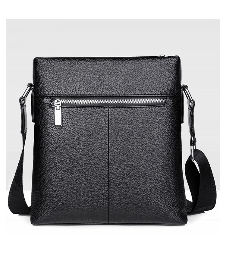 Whatna 2way 天 然 牛革 ショルダーバッグ メンズ 斜め掛け胸バッグipad 9.7 収納可 縦型 メンズ ビジネス かばん 小さめメッセンジャーバッグ カジュアル フォーマル 通学 通勤 結婚式 肩掛けバッグ 自転車かばん プレゼント紳士用 男性用-3