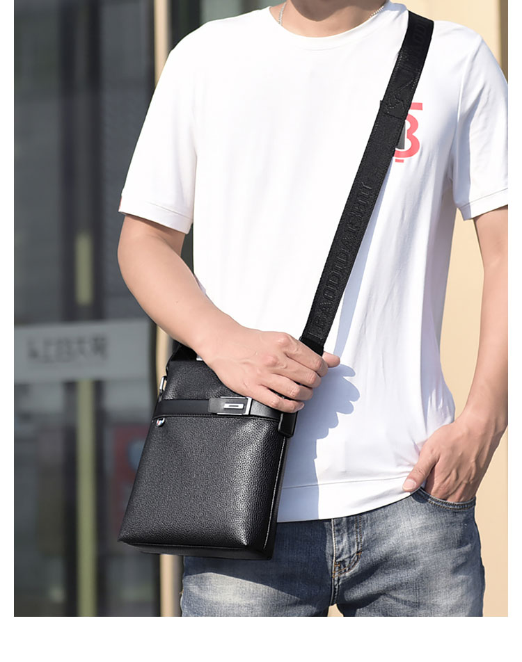 Whatna 2way 天 然 牛革 ショルダーバッグ メンズ 斜め掛け胸バッグipad 9.7 収納可 縦型 メンズ ビジネス かばん 小さめメッセンジャーバッグ カジュアル フォーマル 通学 通勤 結婚式 肩掛けバッグ 自転車かばん プレゼント紳士用 男性用-10