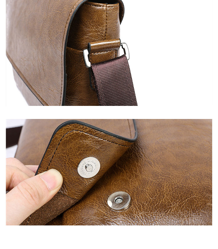 Whatna 革 ショルダーバッグ メンズ 斜め掛け ボディバッグ 胸バッグ 厚 手 レザー横型 大さめビジネスバッグ A4サイズ収納可 肩掛け 通勤 通学 斜めがけバッグ 防水 バッグ 自転車 かばん男性用NB001-7