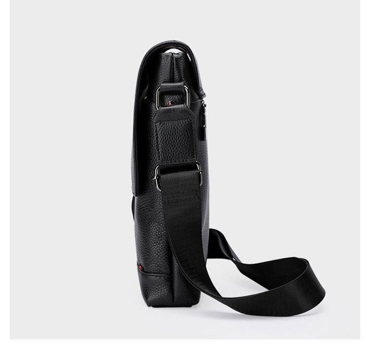 Whatna 2way 天然 牛革 ショルダーバッグ メンズ 斜め掛け胸バッグipad 9.7 収納可 縦型 メンズ ビジネス かばん 小さめメッセンジャーバッグ カジュアル フォーマル  通学 通勤 結婚式 肩掛けバッグ 自転車かばん プレゼント紳士用 男性用-2