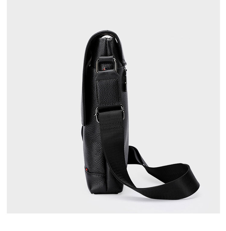 Whatna 2way 天然 牛革 ショルダーバッグ メンズ 斜め掛け胸バッグipad 9.7 収納可 縦型 メンズ ビジネス かばん 小さめメッセンジャーバッグ カジュアル フォーマル 通学 通勤 結婚式 肩掛けバッグ 自転車かばん プレゼント紳士用 男性用-2