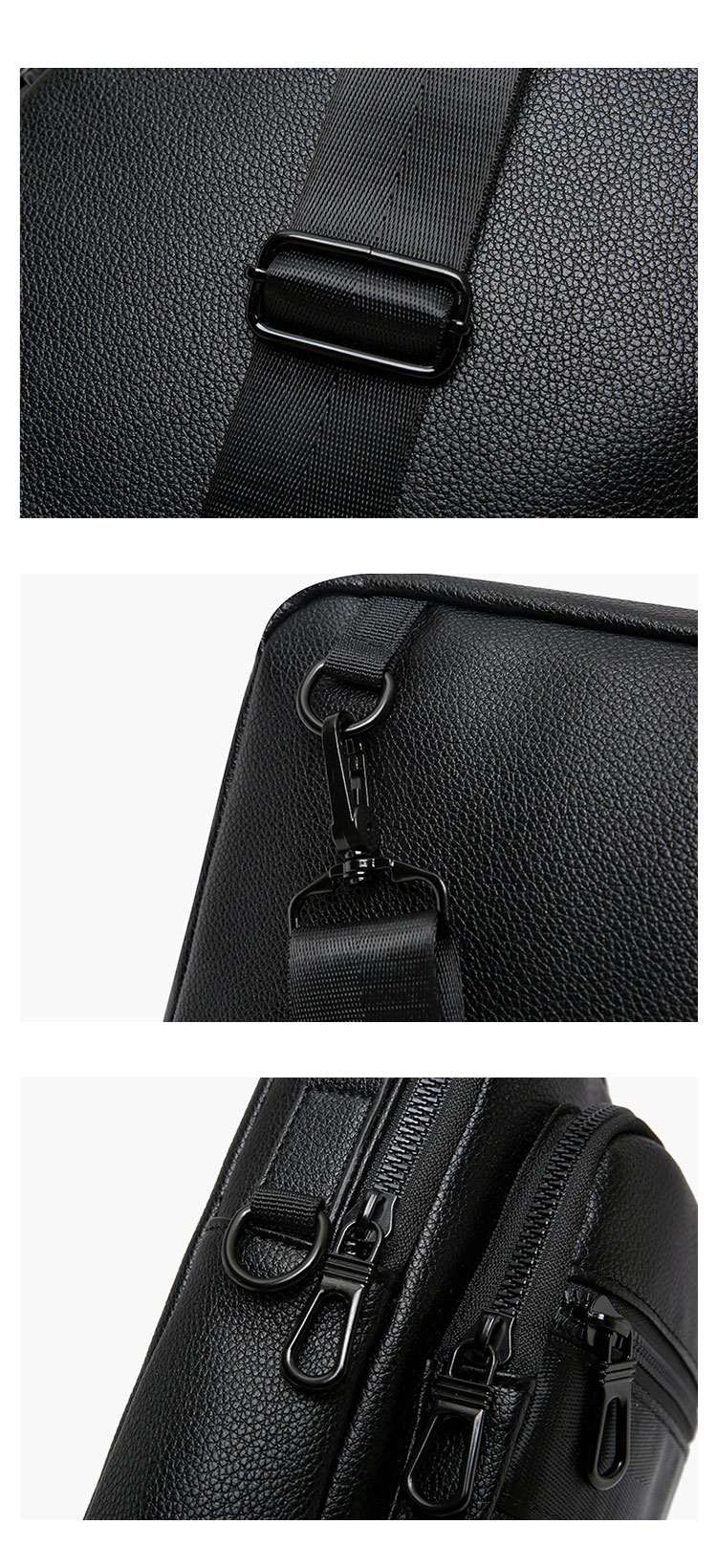 Whatna 厚 手 レザー ショルダーバッグ メンズ 3way ボディ斜め掛け胸バッグ 手提げバッグ セカンドバッグ 手持げバッグ革Ipad 10.5収納可 カジュアル フォーマル ビジネス 通学 通勤 結婚式 肩掛けバッグ 自転車かばん プレゼント男性-10