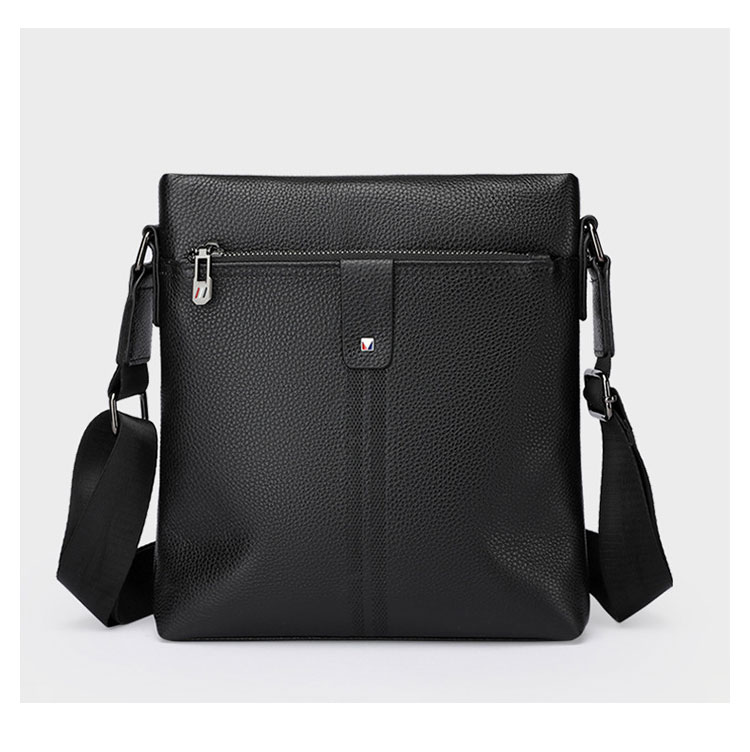 Whatna 2way 天然 牛革 ショルダーバッグ メンズ 斜め掛け胸バッグipad 9.7 収納可 縦型 メンズ ビジネス かばん 小さめメッセンジャーバッグ カジュアル フォーマル  通学 通勤 結婚式 肩掛けバッグ 自転車かばん プレゼント紳士用 男性用-1
