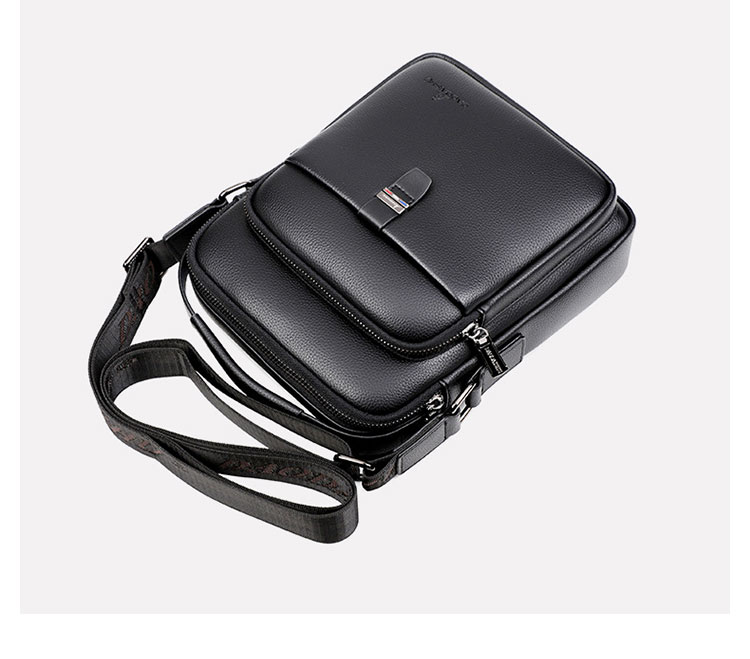 Whatna 牛革 ショルダーバッグ メンズ 3way斜め掛け胸バッグ 手提げバッグ セカンドバッグ 手持げバッグ 厚 手 レザー Ipad 9.7収納可カジュアル フォーマル ビジネス 通学 通勤 結婚式 肩掛けバッグ 自転車かばん プレゼント男性-4