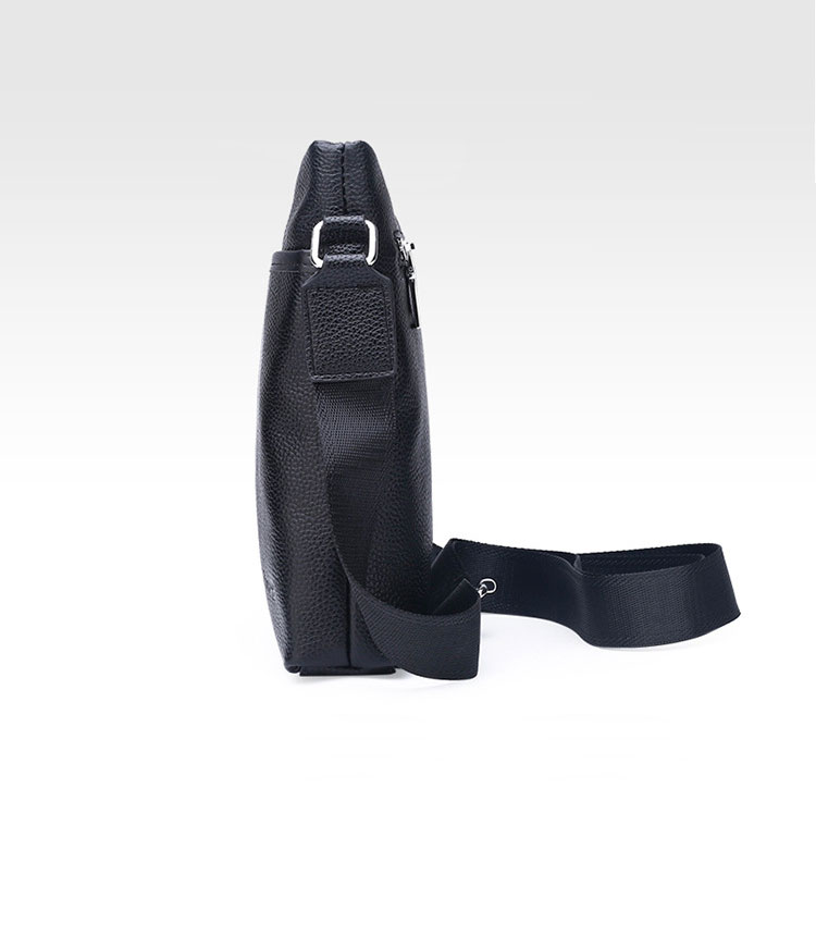 Whatna 2way 天然 牛革 ショルダーバッグ メンズ 斜め掛け胸バッグipad 9.7 収納可 縦型 メンズ ビジネス かばん 小さめメッセンジャーバッグ カジュアル フォーマル  通学 通勤 結婚式 肩掛けバッグ 自転車かばん プレゼント紳士用 男性用-2