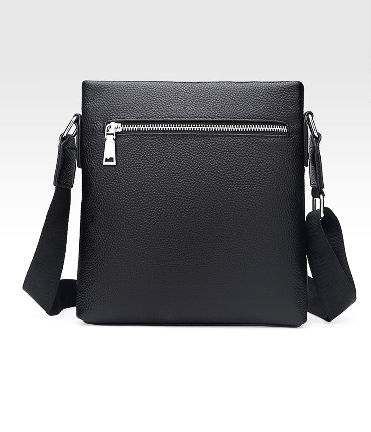 Whatna 2way 天然 牛革 ショルダーバッグ メンズ 斜め掛け胸バッグipad 9.7 収納可 縦型 メンズ ビジネス かばん 小さめメッセンジャーバッグ カジュアル フォーマル  通学 通勤 結婚式 肩掛けバッグ 自転車かばん プレゼント紳士用 男性用-3