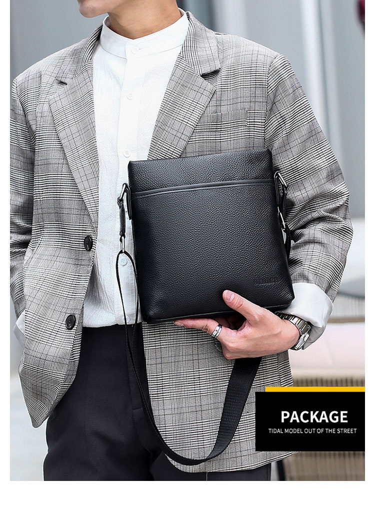 Whatna 2way 天然 牛革 ショルダーバッグ メンズ 斜め掛け胸バッグipad 9.7 収納可 縦型 メンズ ビジネス かばん 小さめメッセンジャーバッグ カジュアル フォーマル  通学 通勤 結婚式 肩掛けバッグ 自転車かばん プレゼント紳士用 男性用-9