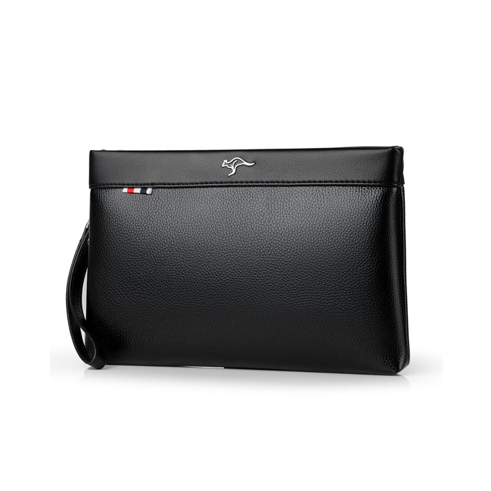 Whatna クラッチ・セカンドバッグ クラッチバッグ メンズ A4サイズ対応 ファイルバッグ 封筒袋 レザー 革セカンドポーチ 大容量 紳士用 男性用 手持ちバッグ 結婚式 冠婚葬祭 クラッチポーチ ブラウン ブラック 全2色-3