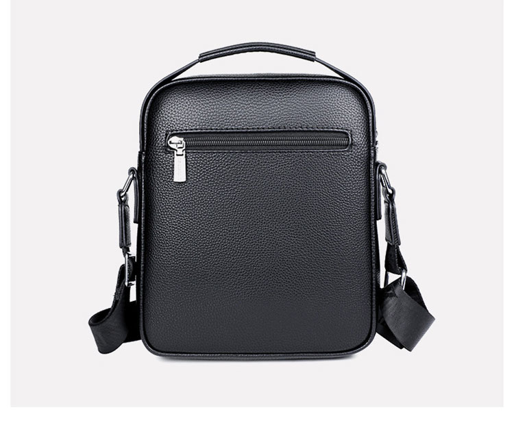 Whatna 牛革 ショルダーバッグ メンズ 3way斜め掛け胸バッグ 手提げバッグ セカンドバッグ 手持げバッグ 厚 手 レザー Ipad 9.7収納可カジュアル フォーマル ビジネス 通学 通勤 結婚式 肩掛けバッグ 自転車かばん プレゼント男性-3