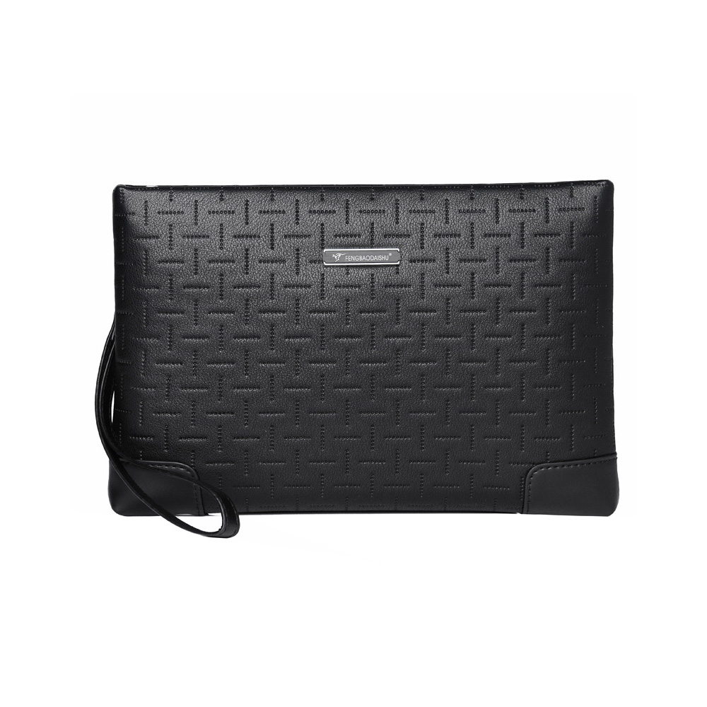 Whatna クラッチ・セカンドバッグ クラッチバッグ メンズ A4サイズ対応 ファイルバッグ 封筒袋 レザー 革セカンドポーチ 大容量 紳士用 男性用 手持ちバッグ 結婚式 冠婚葬祭 クラッチポーチ ブラウン ブラック 全2色-2