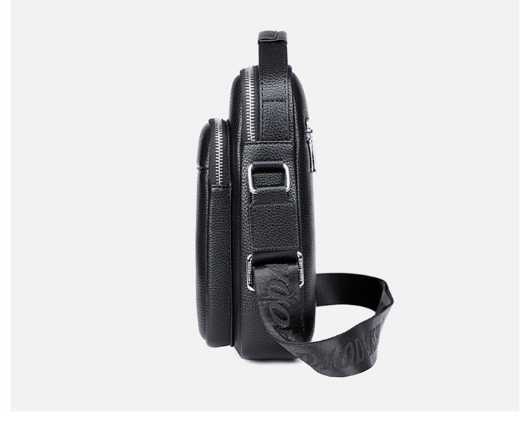 Whatna 牛革 ショルダーバッグ メンズ 3way斜め掛け胸バッグ 手提げバッグ セカンドバッグ 手持げバッグ 厚 手 レザー Ipad 9.7収納可カジュアル フォーマル ビジネス 通学 通勤 結婚式 肩掛けバッグ 自転車かばん プレゼント男性-2