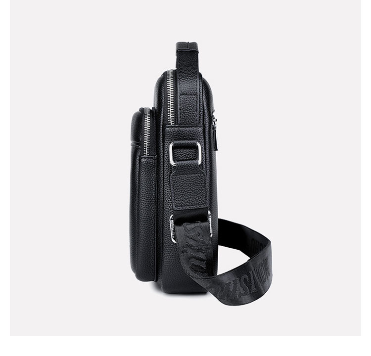 Whatna 牛革 ショルダーバッグ メンズ 3way斜め掛け胸バッグ 手提げバッグ セカンドバッグ 手持げバッグ 厚 手 レザー Ipad 9.7収納可カジュアル フォーマル ビジネス 通学 通勤 結婚式 肩掛けバッグ 自転車かばん プレゼント男性-2