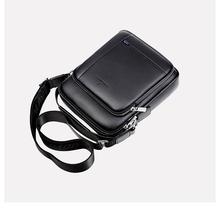 Whatna 牛革 ショルダーバッグ メンズ 3way斜め掛け胸バッグ 手提げバッグ セカンドバッグ 手持げバッグ 厚 手 レザー Ipad 9.7収納可カジュアル フォーマル ビジネス 通学 通勤 結婚式 肩掛けバッグ 自転車かばん プレゼント男性-4