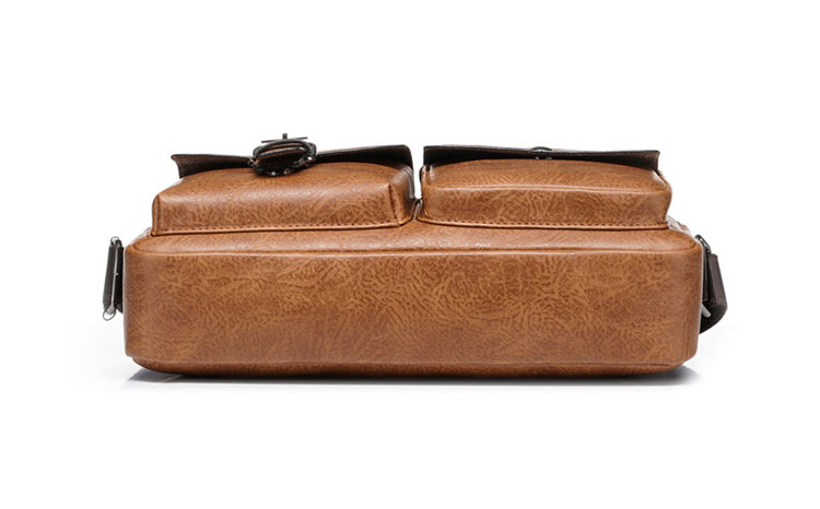 Whatna 革 ショルダーバッグ メンズ 3way 斜め掛け胸バッグ 手提げバッグ 手持げバッグ セカンドバッグ Ipad 10.5収納可 横型 カジュアル フォーマル ビジネス 通学 通勤 肩掛けバッグ 自転車かばん プレゼント男性3981-3