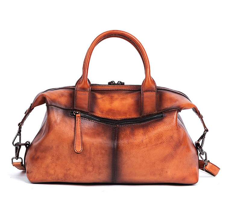 Whatnaアンティーク風合い鞣し天 然 牛革 ビジネスバッグメンズ 2way ショルダー 手提げバッグ ブリーフケース2室仕切 14インチPC対応 旅行 出張 通勤 通学 就活 面接 バッグ かばん 男性用2031-2