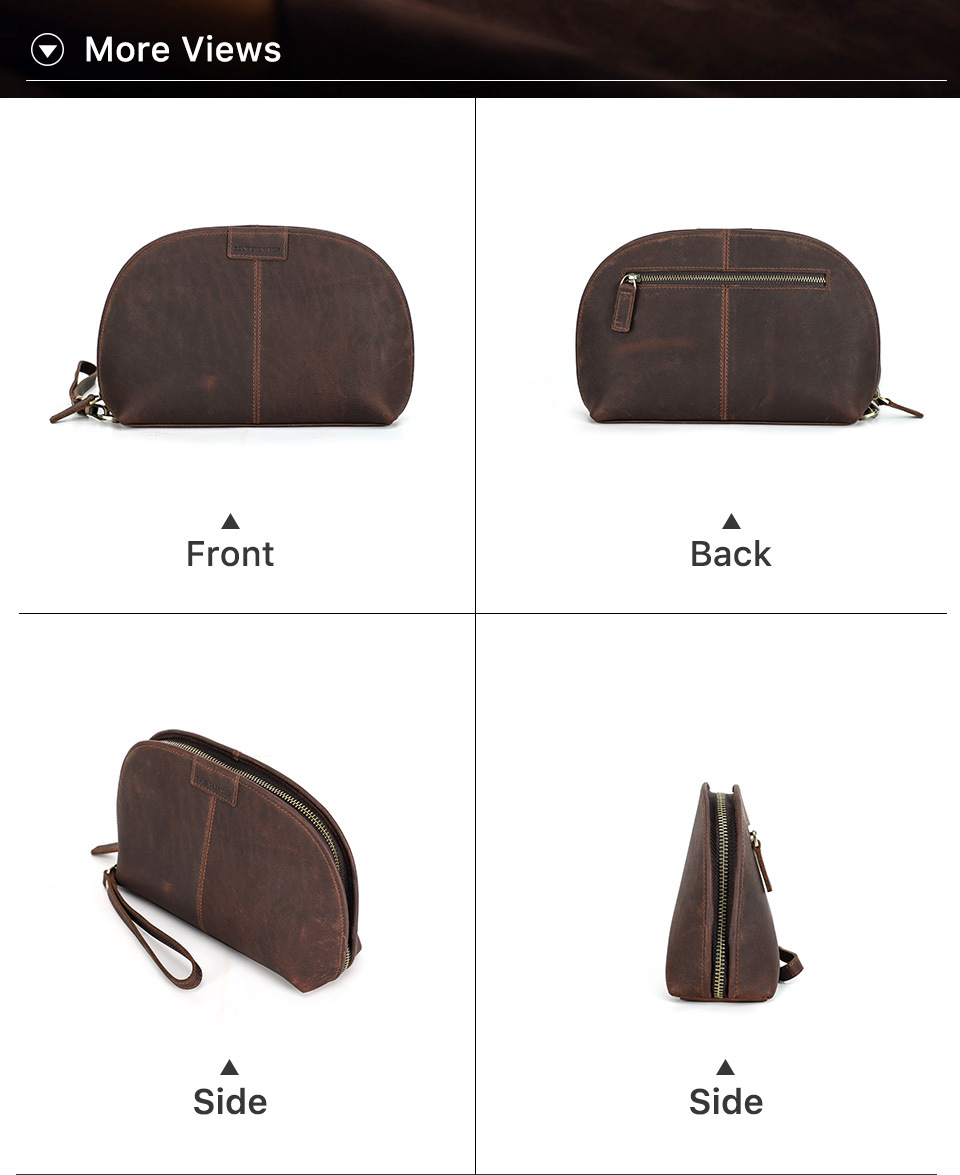 Whatna 2way 天然 牛 革 ミニセカンドバッグ メンズ クラッチ バッグ 化粧バッグ 化粧ケース 厚手 本革 レザー カジュアル フォーマル 冠婚葬祭 結婚式 バッグ 化粧ポーチ 紳士用 男性用 CF3041-7