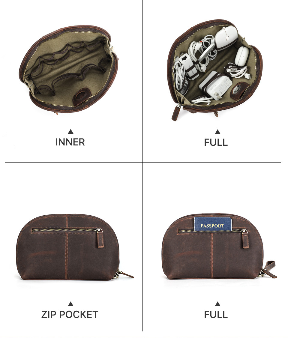 Whatna 2way 天然 牛 革 ミニセカンドバッグ メンズ クラッチ バッグ 化粧バッグ 化粧ケース 厚手 本革 レザー カジュアル フォーマル 冠婚葬祭 結婚式 バッグ 化粧ポーチ 紳士用 男性用 CF3041-8