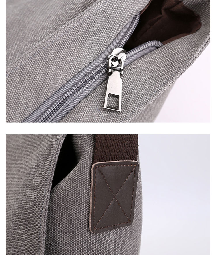 Whatna ショルダーバッグ メンズ 斜め掛け ボディーバッグ 胸バッグ肩掛け ワンショルダー バッグ メッセンジャーバッグ 帆布 大容量 A4 IpadAir13.3収納可 男女兼用-12