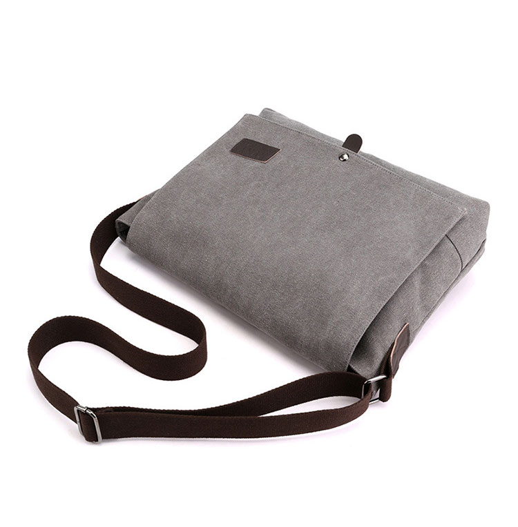 Whatna ショルダーバッグ メンズ 斜め掛け ボディーバッグ 胸バッグ肩掛け ワンショルダー バッグ メッセンジャーバッグ 帆布 大容量 A4 IpadAir13.3収納可 男女兼用-6