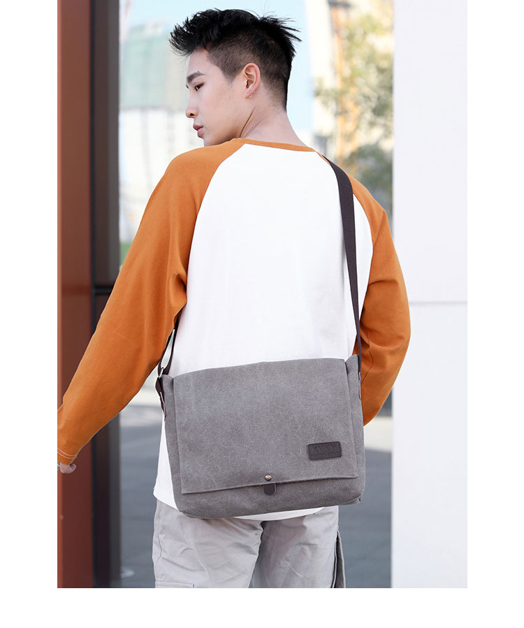 Whatna ショルダーバッグ メンズ 斜め掛け ボディーバッグ 胸バッグ肩掛け ワンショルダー バッグ メッセンジャーバッグ 帆布 大容量 A4 IpadAir13.3収納可 男女兼用-15